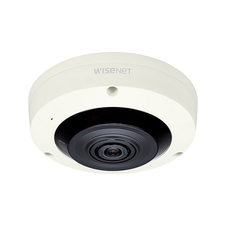 XNF-8010R Hanwha Techwin 1.6mm 30FPS @ 2048 x 2048 Outdoor IR Day/Night WDR Fisheye IP Security Camera 12VDC/POE