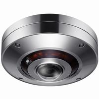 XNF-9010RS Hanwha Vision X Series 1.08mm 30FPS @ 12MP Outdoor IR Day/Night WDR Fisheye IP Security Camera 12VDC/PoE