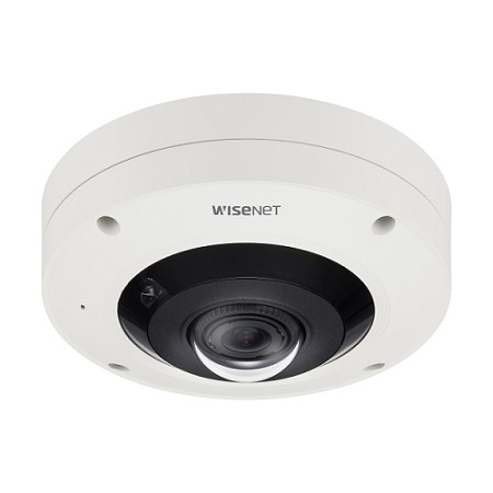 XNF-9010RV Hanwha Techwin 1.08mm 30FPS @ 12MP Outdoor IR Day/Night WDR Fisheye IP Security Camera 12VDC/POE