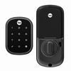 Show product details for YRD256-ZW2-BSP Yale Touchscreen Z-Wave-Key Free Deadbolt - Black Suede