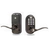 [DISCONTINUED] YRL210ZW0BP Yale Push button Z-Wave Lever - Oil Rubbed Bronze (Permanent)