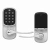 Show product details for YRL216-NR-619 Yale Pushbutton No Radio-Lever - Satin Nickel