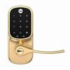 Show product details for YRL226-NR-605 Yale Touchscreen No Radio-Lever - Bright Brass-PVD