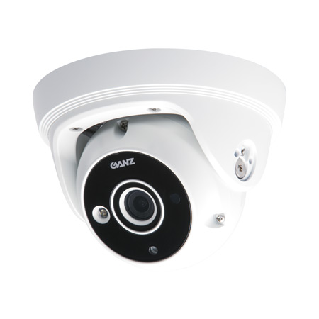 ZN-M4NTFN4L Ganz 3.6mm 30FPS @ 1920 x 1080 Outdoor IR Day/Night WDR Dome IP Security Camera 12VDC/POE