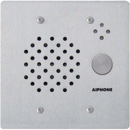 IE-SS/A AIPHONE Stainless Steel Vandal and Weather Resistant 2-Gang Door Station - Flush Mount