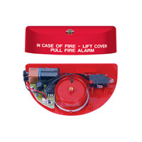 STI-1100 STI Stopper II with Horn Flush Mount with Fire Label